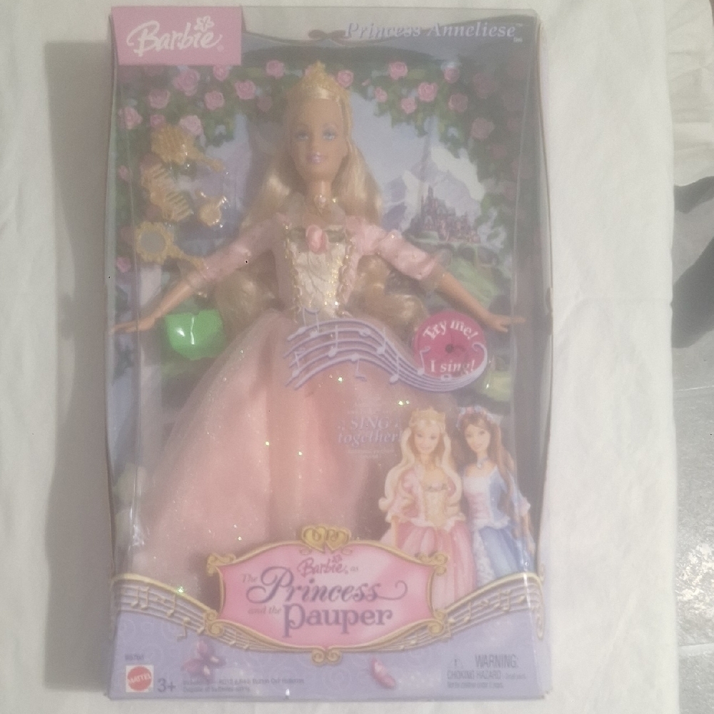 Barbie Pink Princess Doll with Elegant Gown